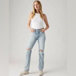 Levi Premium 501® ORIGINAL FIT WOMEN'S JEANS waist size 25 inseam 26 blue